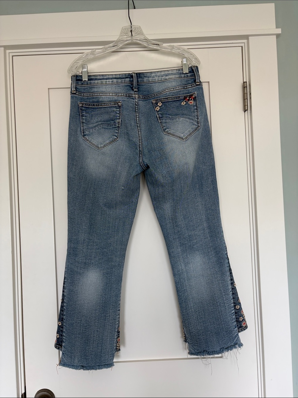 DRIFTWOOD Indie Embroidered Side-Panel Flare Jeans - Picture 2 of 8